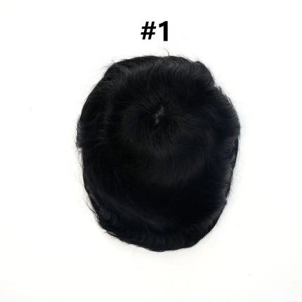 Os21 0.03-0.04mm NG Clearance Thin Skin Toupee Capillary Prothesis Hair Piece For Men Hair Replacement System V Loop Men Toupee
