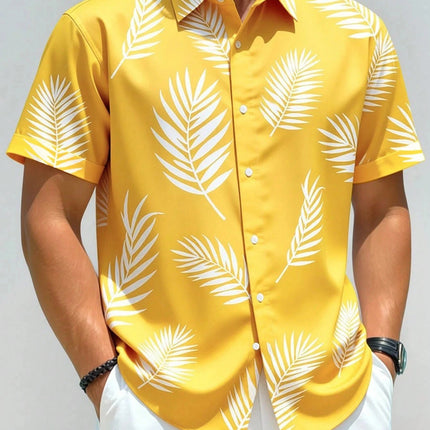 2026 Fashionable Hawaiian Shirt Unisex Funny and Personalized 3D-Printed Button-Down Shirt Beach Short-Sleeve Collared Shirt