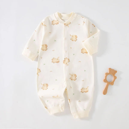 Autumn Baby Clothes Newbron Spring 100 Cotton Underwear Newborn Onesie Romper Long Sleeve Loungewear Outfit Bodysuit & One Piece