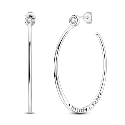 925 Sterling Silver Earrings Women 2025 Jewelry Hoop Ear Studs Sparkling Pave Earring Wedding Gift For Anniversary