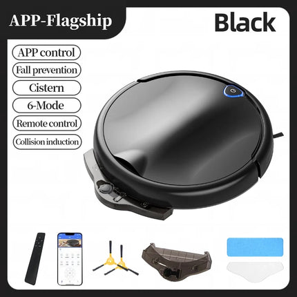 Intelligent sweeping robot, strong suction power, dry and wet cleaning, ultra-thin design, deep cleaning of the entire house