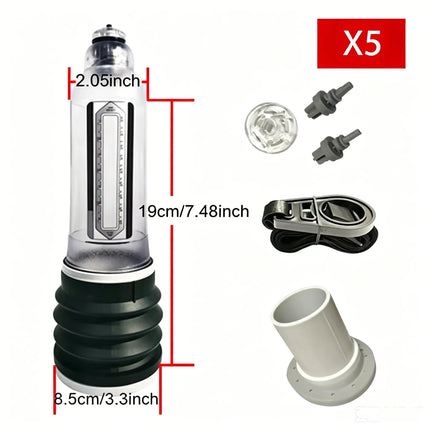 Male penis pump, water vacuum pump, male penis enlargement pump, extender, rooster exercise pump, glans training device, adult s
