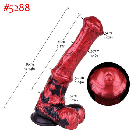 FAAK Fantasy Large Horse Dildo Sucker Silicone Multi Color Penis With Testis Sucker Female Masturbator Anal Plug For Women Men