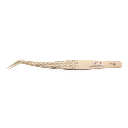 VETUS Original New MGT Series Eyelash Tweezers Anti-slip Handle Fish Scale Texture Precision Super Fine Fiber Tip Tweezers