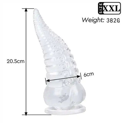 Transparent Octopus Tentacle Sucker Anal Plug Stimulator Prostate Massager Dildos Anus Expander Buttplug Sex Toys For Women Men