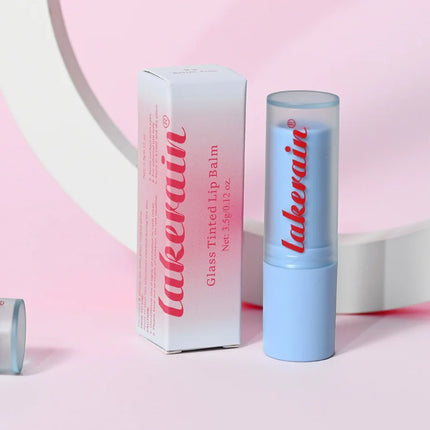 Glass Tinted Lip Balm Light Cherry Red Orange Glow Moisturizing Vegetarian Lip Balm With Bright Clear Color Korea Lip Cosmetics