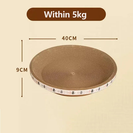 Corrugated Cat Scratching Post with Catnip Wear-resistant and Scratch-resistant Cat Bed Scratcher Sofa Protector Cats Furniture