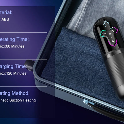 Automatic Telescopic Male Masturbator  5 IN 1 Mode Penis Pump Sucking Vibrating Sex Machines LCD Display Sex Toys for Men