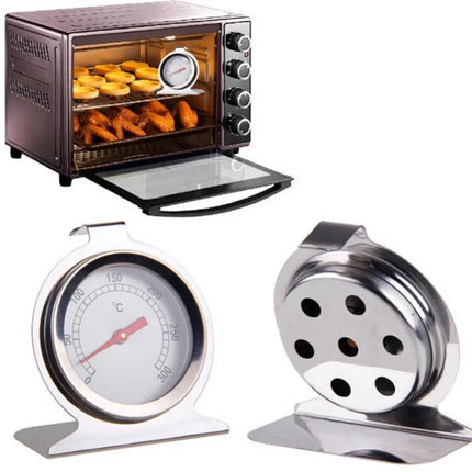 Safe Oven Thermometer 50-300°C Stainless Steel Oven Thermometer Mini Dial Stand Up Temperature Gauge Gage Food Meat Kitchen Tool