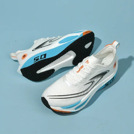 Unisex 2025 Full Carbon Plate Running Shoes Professional Marathon Racing Lightweight Bounce Cushion Breathable Sports Sneakers