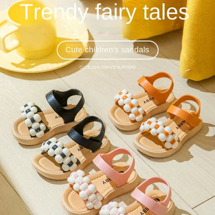 2024 New Children's Slippers Summer Girls and Boys Bathroom Home Anti slip Beach Shoes Soft Soled Baby Sandals