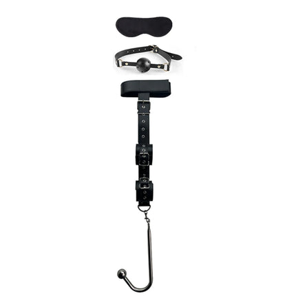 Anal Hook Backhand Buttonhole Plug Metal Rear Anal Porn Bondage Tail Butt Plug Erotic HandCuffs Mouth Gag BDSM Bondage