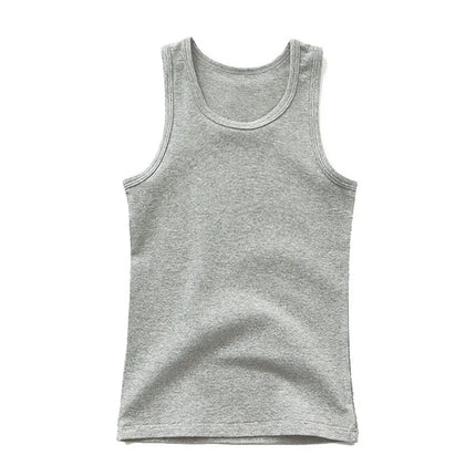 Girls Boys Tank Tops Kids Candy Color Sleeveless Vest 2024 Summer Teenagers Top Tees 3 To 14Yrs Children's Undershirts Clothes