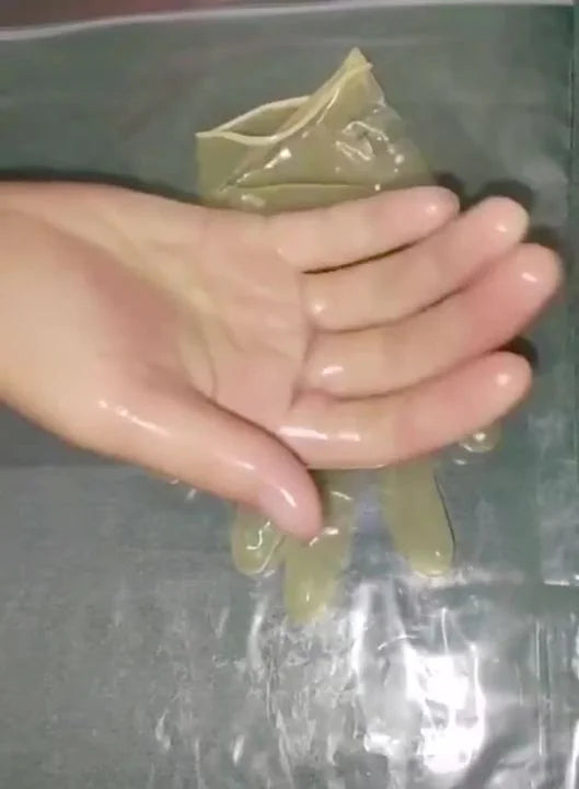 Big Sales!!! Super Thin Oiled Shiny Transparent Super Thin Latex Gloves Male To Female Sheer Cosplay Kigurumi Fetish Gloves