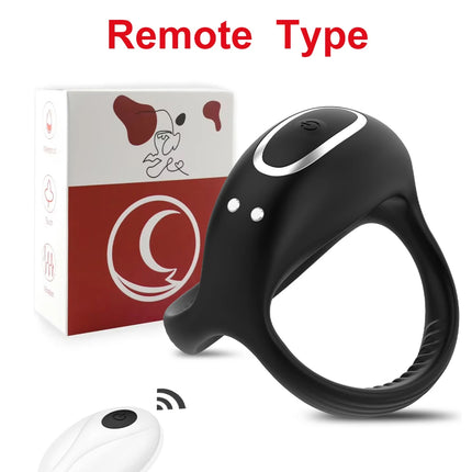 Male Silicone Penis Ring Wireless Ultra Soft CockRing 10 Vibration for Erection Enhancing Time Delay Ejaculation Sex Toy for Men