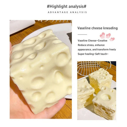 4 Styles Jumbo Cheese Squishy Toy 6/7CM Soft Squeeze Stress Ball, Slow Rising Shapeable ASMR Sensory Toy Anti-Stress Relief Gift