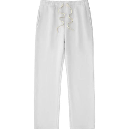 High-end sweatpants made of 350g American retro blended fabric, custom logo, casual and loose fit, breathable, large size sweatp