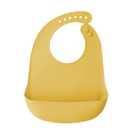 Silicone world Waterproof Silicone Bibs Baby Kids Stuff Kids Bib Aprons Girl Boy Adjustable Soft Silicone Bib Baby Feeding Stuff