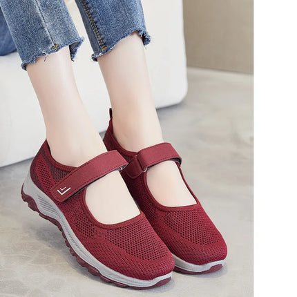 Women Shoes Breathable Vulcanized Shoes White ZapaWomen Sneakers Fashion Breathable Mesh Casual Walking Shoes Women Work Shoes