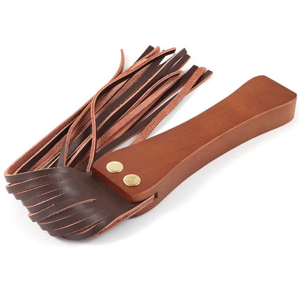 BDSM Genuine Leather Fetish Whip Flirting   Spanking Slave Horse Whip Erotic Role Play  Flogger Teasing Sex Toys for Couple
