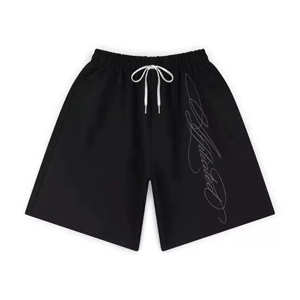 2026 Men's Shorts Streetwear American Retro Mens Hip Hop Graffiti Letter Baggy Sports Jogging Summer Casual Basketball Shorts