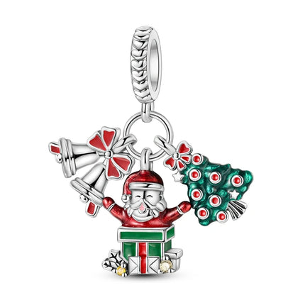 Charms Plata De Ley 925 Red Color Series Charm Red Elephant Animal Fruit Beads of Original Fits Women Anniversary Jewelry Charms