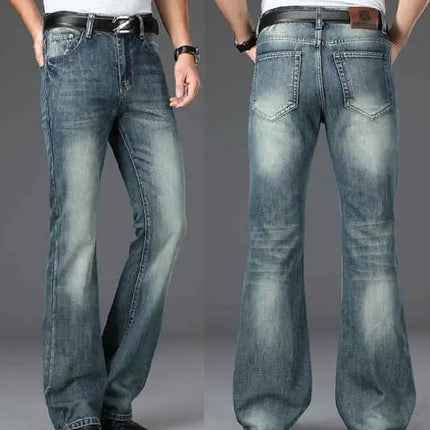 Men's Flared Jeans Loose Men Big-Leg Jeans Men Flared Pants Boot Cut Leg Designer Classic Jeans Multiple Styles Size 28-40