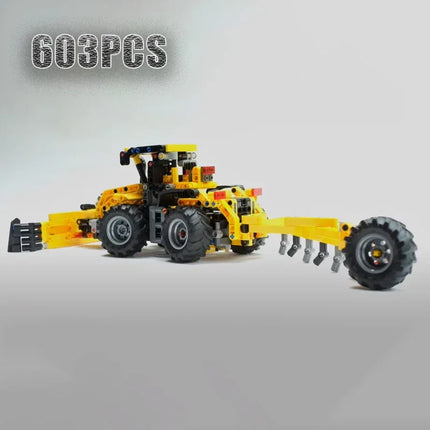 NEW 2024 Creative and versatile 603PCS Tractor model building kit block self-locking bricks birthday and Christmas gifts