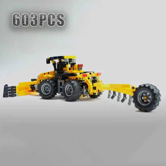 NEW 2024 Creative and versatile 603PCS Tractor model building kit block self-locking bricks birthday and Christmas gifts