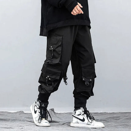 Harajuku Casual Pants Mens Multi-pocket Cargo Pants Joggers Sweatpants Fashion Men Streetwear Male Trend Hip-Hop Loose Trousers
