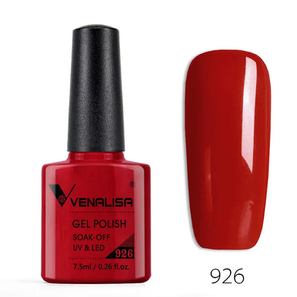 Venalisa Nail Gel Polish Semi Permanent Salon Quality TPO Free Glitter 7.5ml Soak off UV LED Nail Gel Varnish