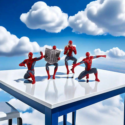 Marvel Spider Man Superhero Spiderman 7-9cm Action Figure Spider-Man Anime Collection Mini Toys Model Children Gift