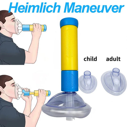 Auto Heimlich First Aid Choking Rescue Device CPR Choking Artificial Emergency Home Rescue Device Adult Children Asphyxia