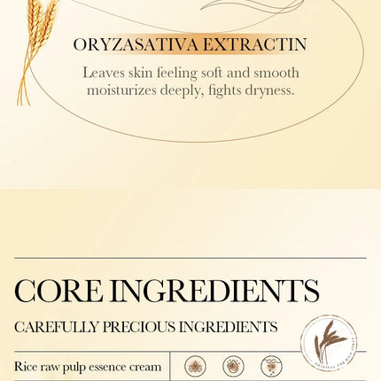 BIOAOUA Rice deep Moisturizing Essence Cream brightning hydrating face cream firming Rejuvenating Cream skin care for women