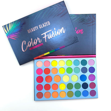 BEAUTY GLAZED 39 Color Rainbow Eyeshadow Palette Long lasting Neon Glitter Eye Shadow Pallete Eye Makeup Cosmetics