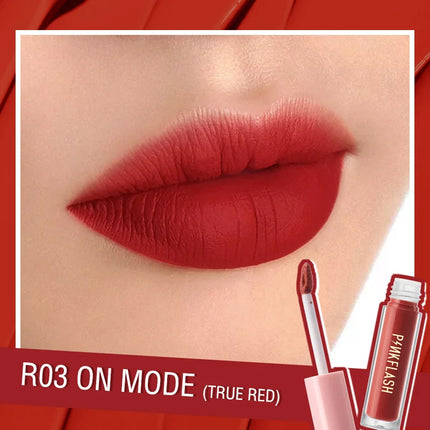 PINKFLASH Lipgloss Matte Lipstick Soft Moisturizing Red Nude Pink Melting Lip Cream Waterproof Makeup Not Fade Lip Gloss Liptint