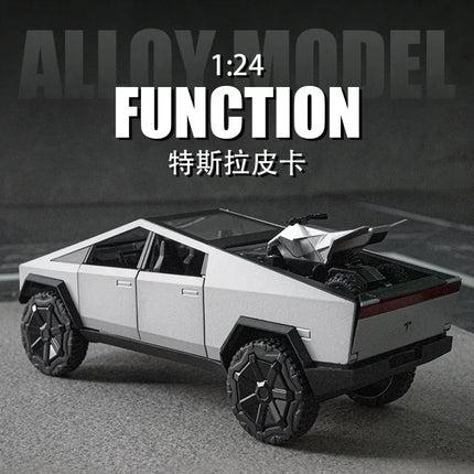 1:24  Pickup car Simulation Diecast Metal Alloy Model car Sound Light Pull Back Collection Kids Toy Gifts A545