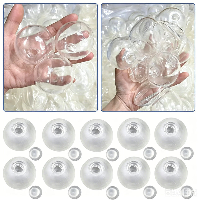 Clear TPR Empty Squeeze Ball Skin Casting Mold Round &Turtle Shape DIY Toy Making Shell Elastic Blank Mold for Stress Relief Toy