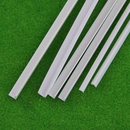 Length 25CM ABS White L/I-Shape Tube Rod DIY Micro Landscape Building House Architectural Scene Layout Materials Tool 20PCS/lot