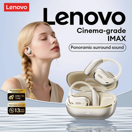 Choice Lenovo AC102 Open Ear Wireless Earphones 360° Surround Sound Bluetooth 6.0 Headphones Battery Life Lightweight for Sports