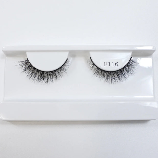 Natural Mink Lashes High Quality Fashion Classic Soft Full Strip Lashes Makeup 12mm Short Mink Eyelashes