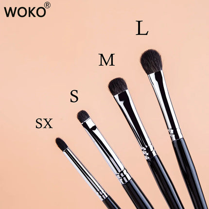 Natural Goat Hair Pro Eyeshadow Brush Allover Smudge Blending Brush Copper Tube Professional Makeup Brushes Beauty Tools