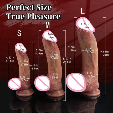 Ultra High Simulation Dildo Realistic Big Penis Flexible Suction Cup Dildos Anal Plug Adult Sex Toys For Women Masturbator Cock
