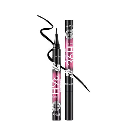 2/5/10pcs Black waterproof sweat-proof eyeliner pencil set, long-lasting and non-smudging beginners perfect gift for beginners