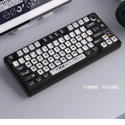 2025 New Eva Rebuild Of Evan Anime Figure Four Sided Side Transparent Pbt Thermal Sublimation Transparent Crystal  Key Cap Gifts