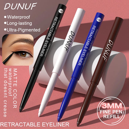 DUNUF 4-Color Longwear Eyeliner Pen – Waterproof & Smudge-Proof Formula for Precise, All-Day Definition