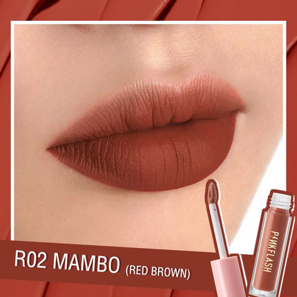 PINKFLASH Lipgloss Matte Lipstick Soft Moisturizing Red Nude Pink Melting Lip Cream Waterproof Makeup Not Fade Lip Gloss Liptint
