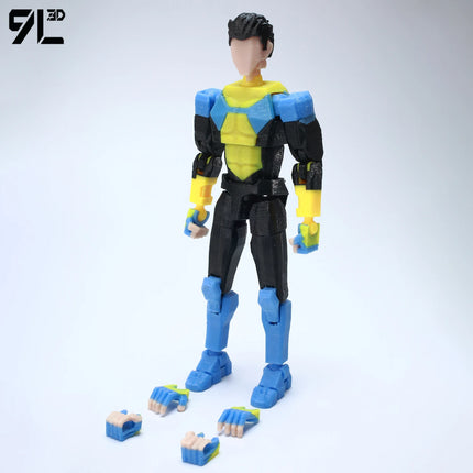 9L 3D Fantasy Warrior Character Model Horror Style Action Figure Desktop Display Collectible Toys Ornament Dummy13 Lueky13 Gifts
