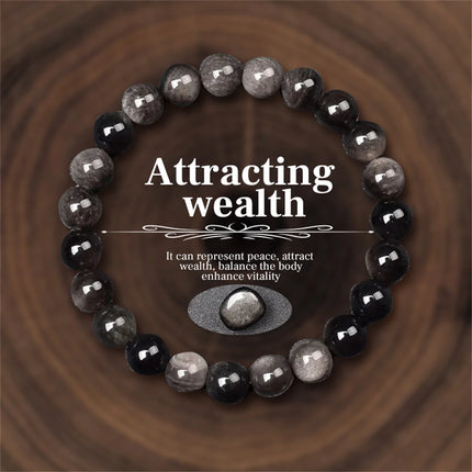 8mm Natural Stone Beaded Bracelets For Women Men Bring Wealth Love Energy Protection Crystal Beads Bracelets Meditation Jewelry