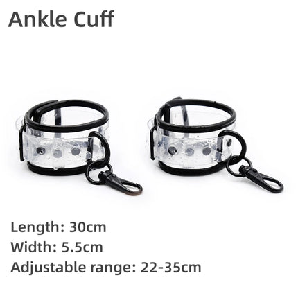 Adjustable Sex Handcuffs - Fetish Hand Shackles BDSM Binding Toys, SM Restraints Exotic Bondage Cuffs, Adult Game for Women